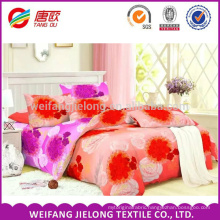 weifang supplier 3d cotton fabric 3d home bedding set